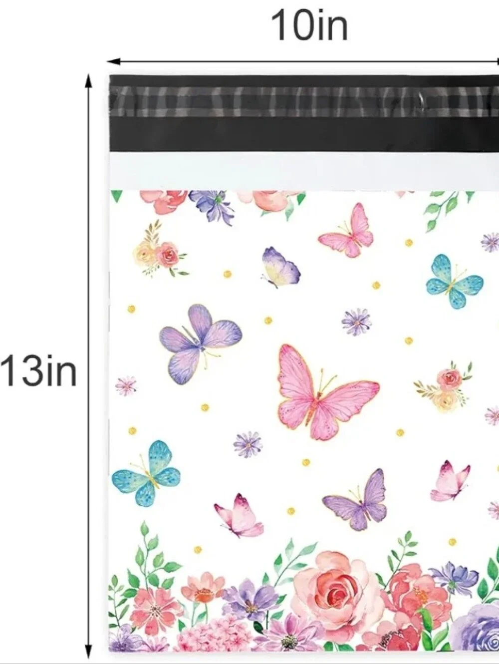 Butterfly Floral Polymailer Packages